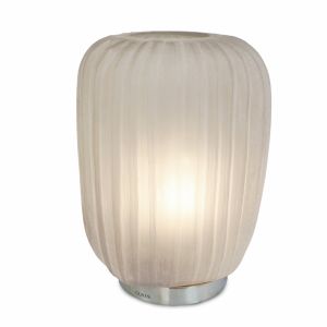 MANAKARA 2-14.5" Frosted Gray Glass Table Lamp