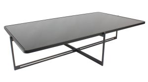 SOIE - RECTANGULAR COFFEE TABLE - GLASS AND MIRROR TOP