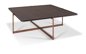 SOIE - Square Coffee Table - Wood Top